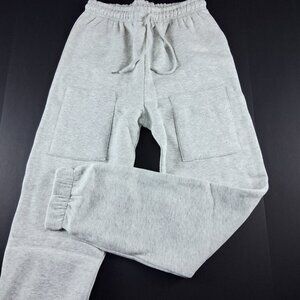 PrettyLittleThing Thigh Pocket Cuffed Joggers Sweatpants Women's Size S Ash Grey